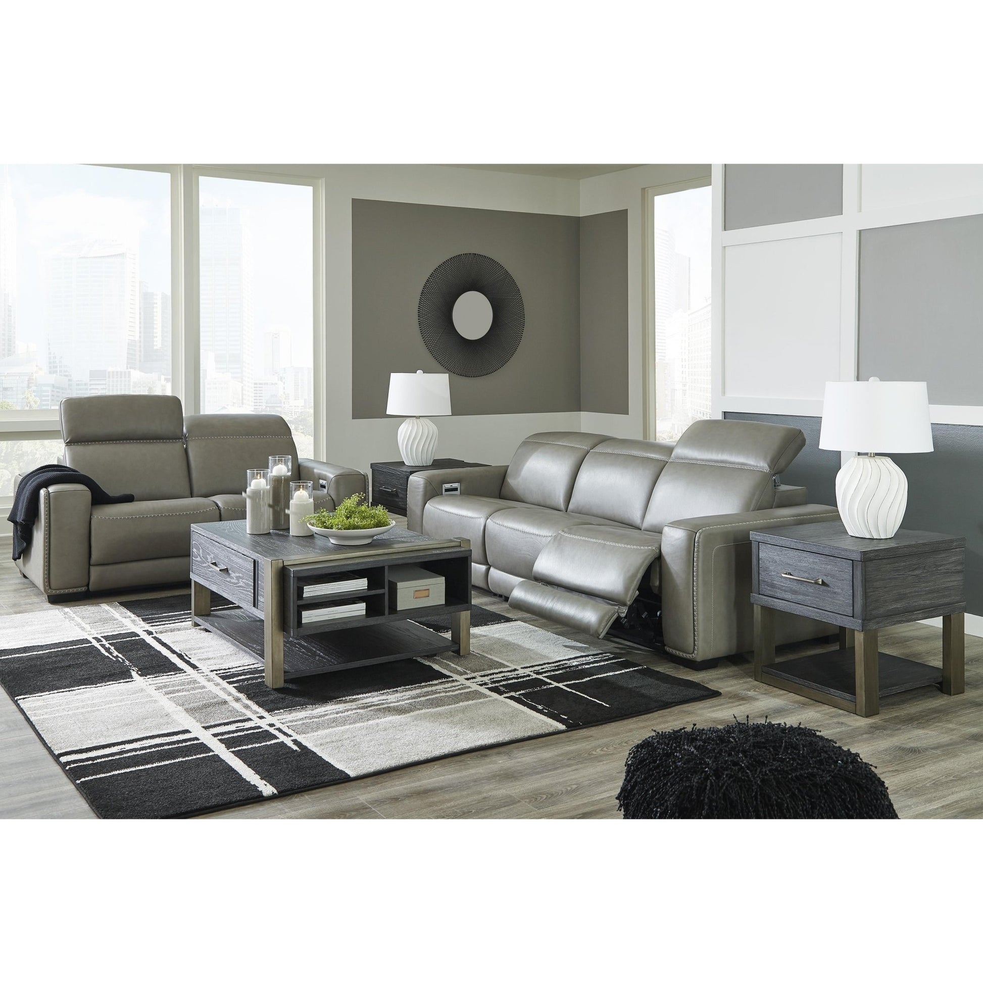 Signature Design by Ashley Correze U94202S10 2 pc Power Reclining Sectional - American Furniture of Slidell