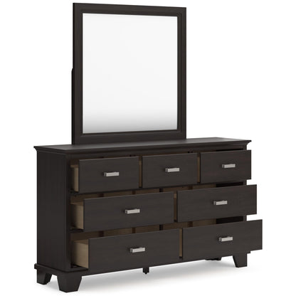 Signature Design by Ashley Covetown B441B1 Dresser and Mirror - American Furniture of Slidell