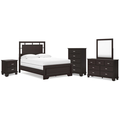 Signature Design by Ashley Covetown B441B13 6 pc Full Panel Bedroom Set - American Furniture of Slidell