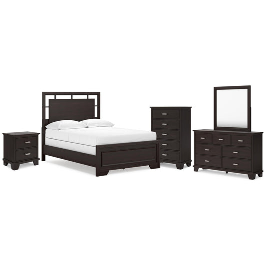 Signature Design by Ashley Covetown B441B13 6 pc Full Panel Bedroom Set - American Furniture of Slidell