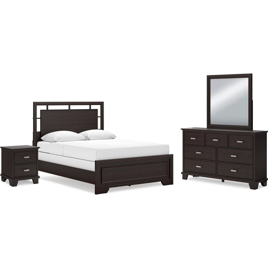 Signature Design by Ashley Covetown B441B14 7 pc Queen Panel Bedroom Set - American Furniture of Slidell