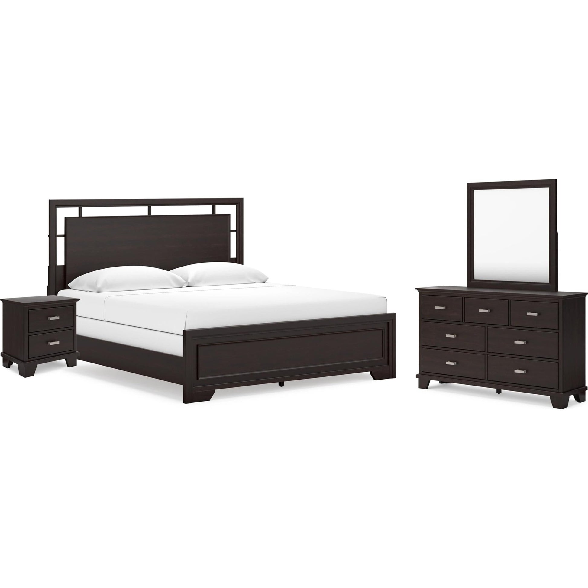 Signature Design by Ashley Covetown B441B15 6 pc King Panel Bedroom Set - American Furniture of Slidell