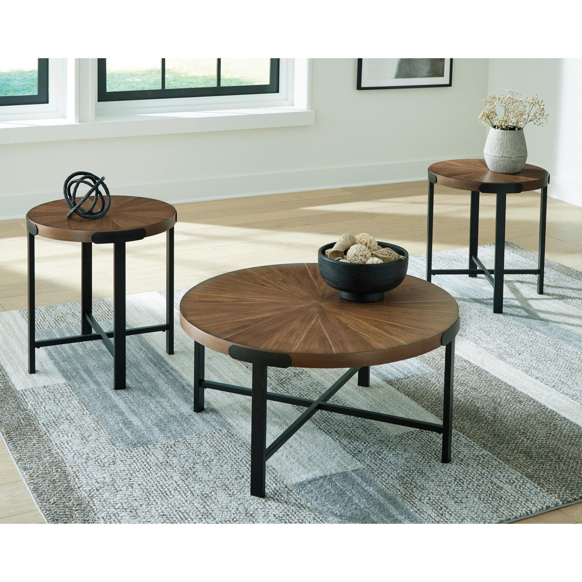 Signature Design by Ashley Crosstrail T483 - 13 Occasional Table Set - American Furniture of Slidell