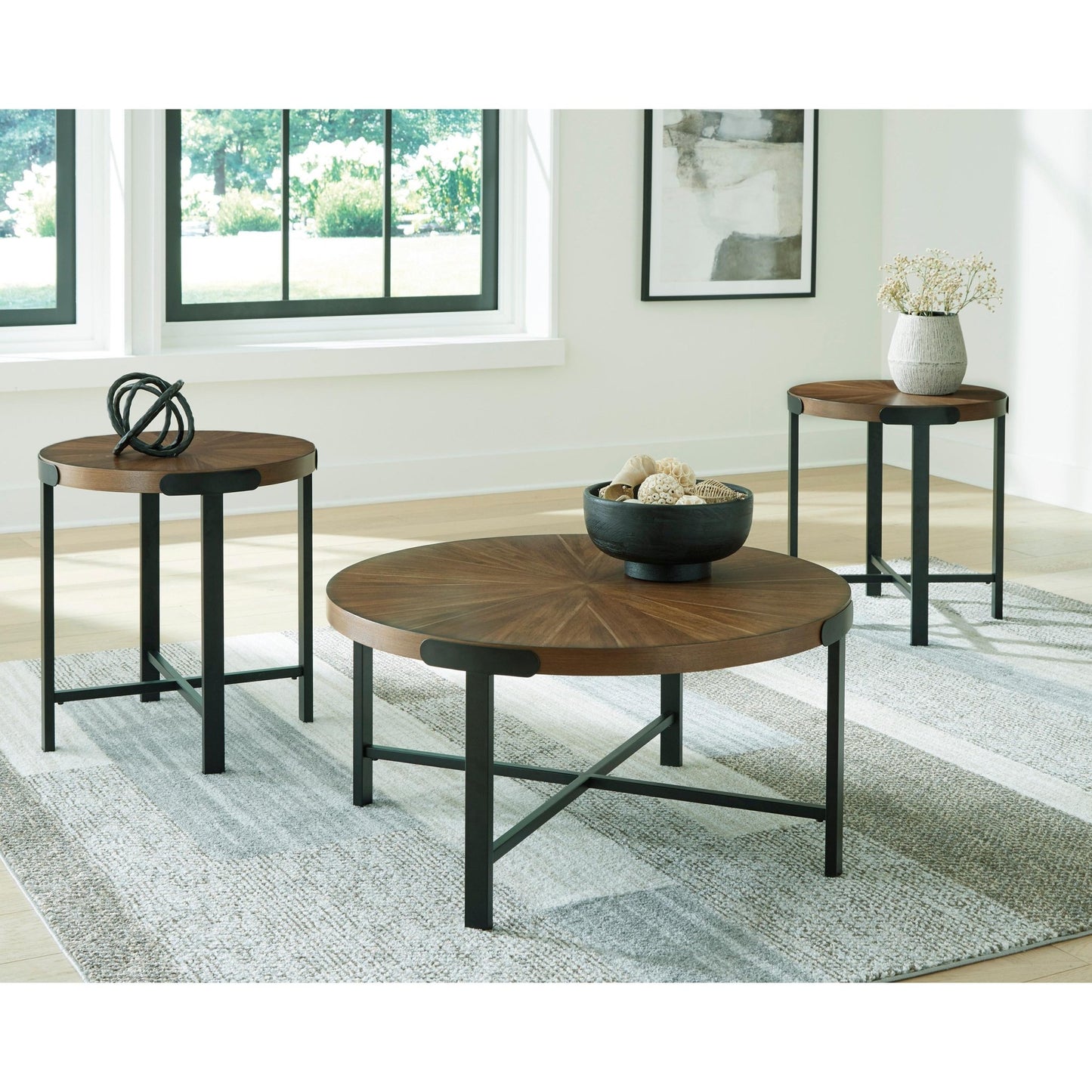 Signature Design by Ashley Crosstrail T483 - 13 Occasional Table Set - American Furniture of Slidell