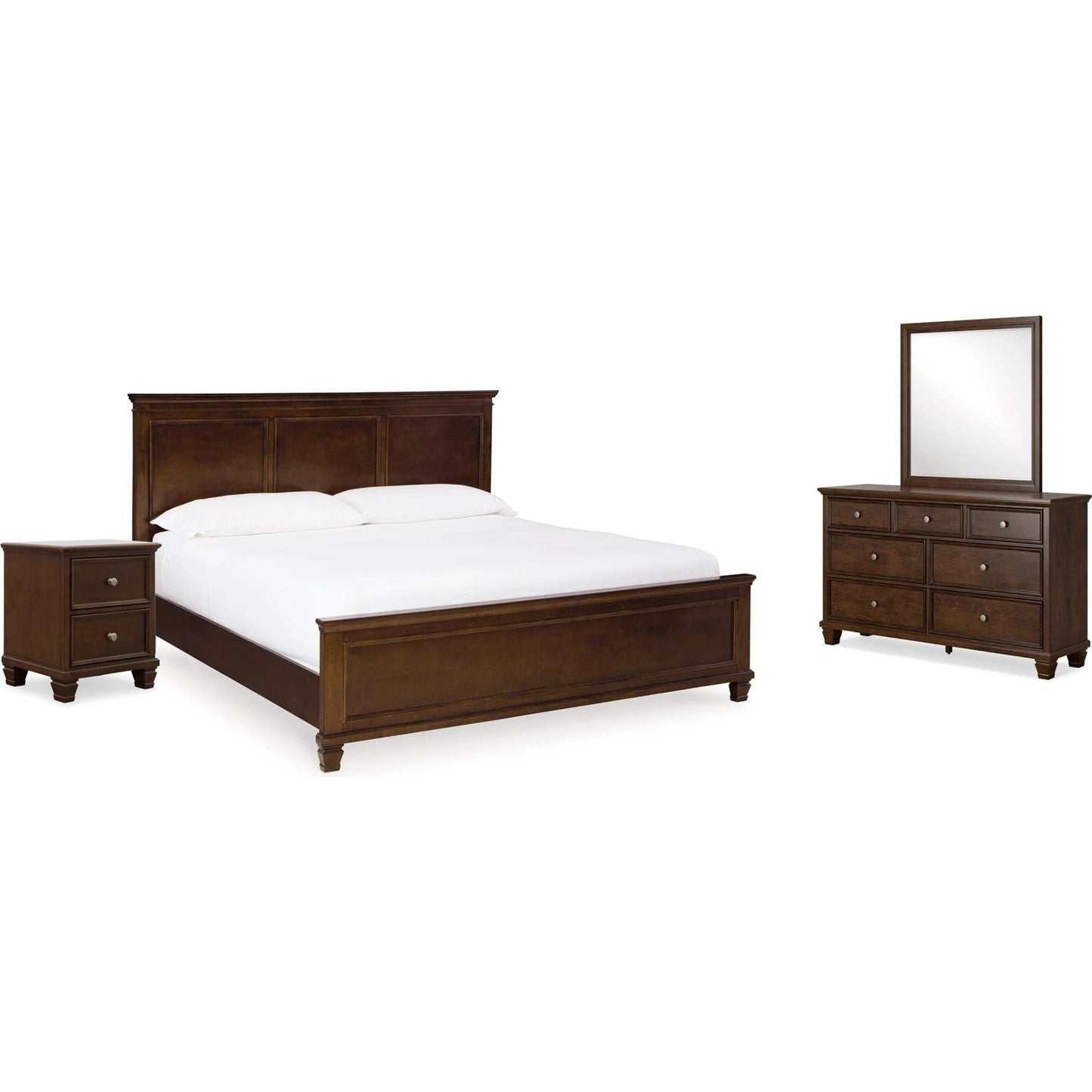 Signature Design by Ashley Danabrin B685B14 6 pc King Panel Bedroom Set - American Furniture of Slidell
