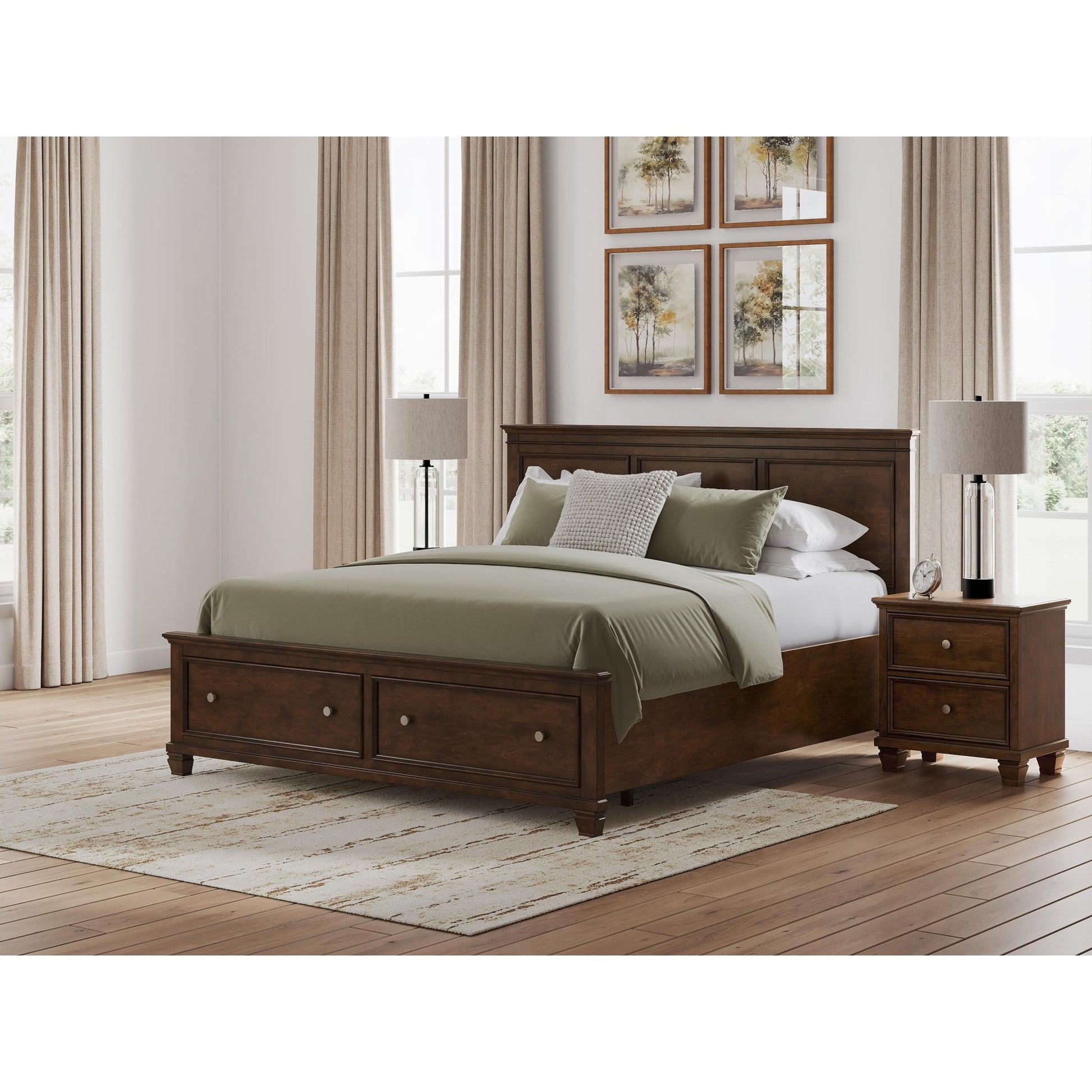 Signature Design by Ashley Danabrin B685B18 King Panel Storage Bed - American Furniture of Slidell