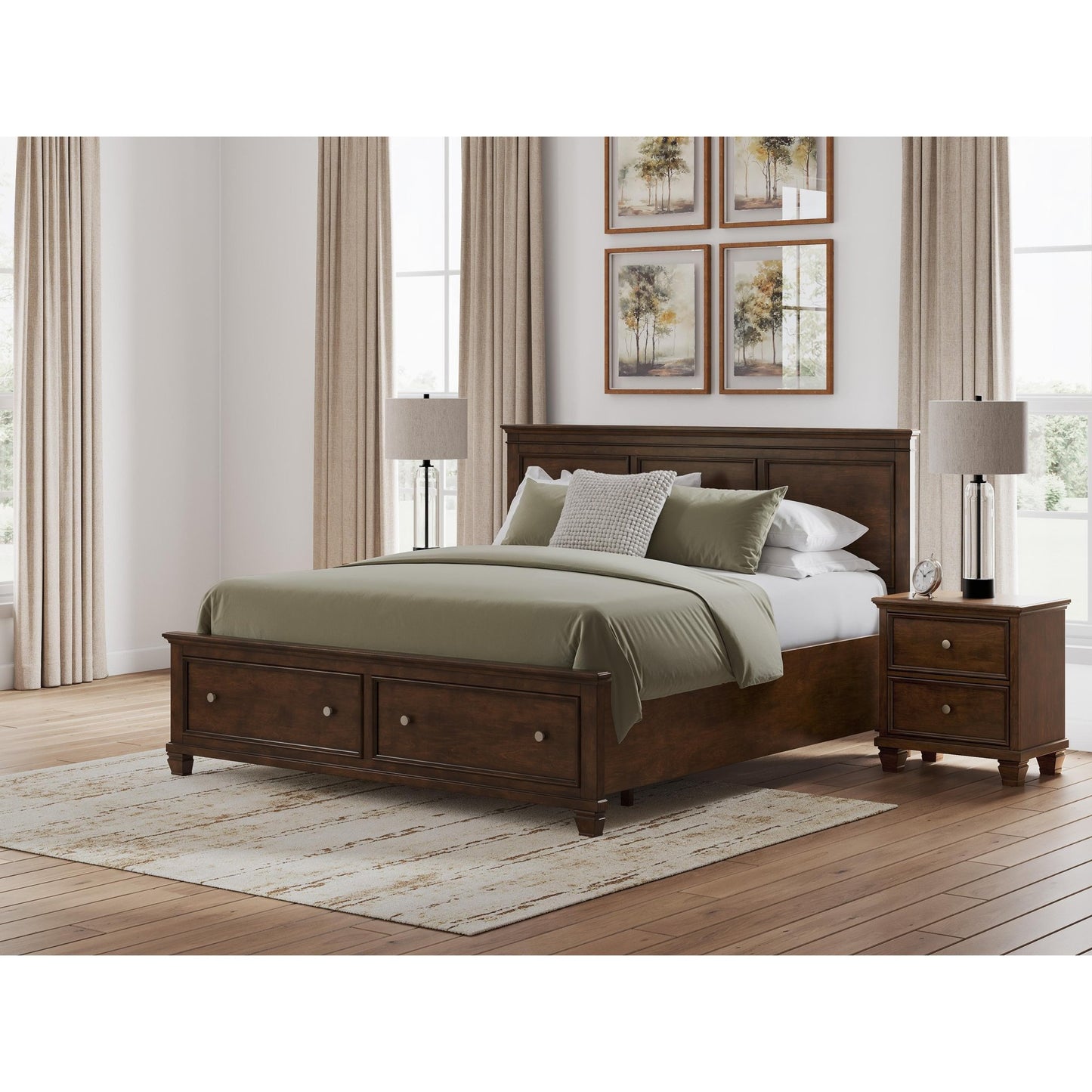 Signature Design by Ashley Danabrin B685B19 California King Panel Storage Bed - American Furniture of Slidell