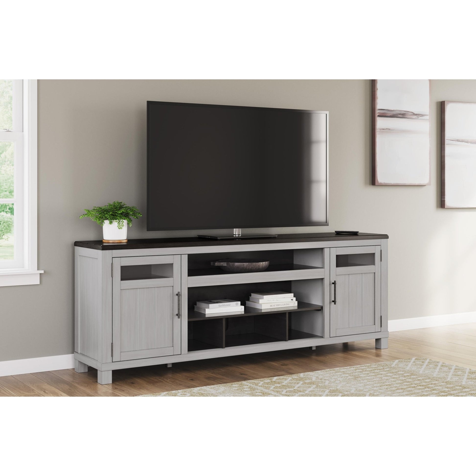 Signature Design by Ashley Darborn W796 - 68 XL TV Stand with Fireplace Option - American Furniture of Slidell
