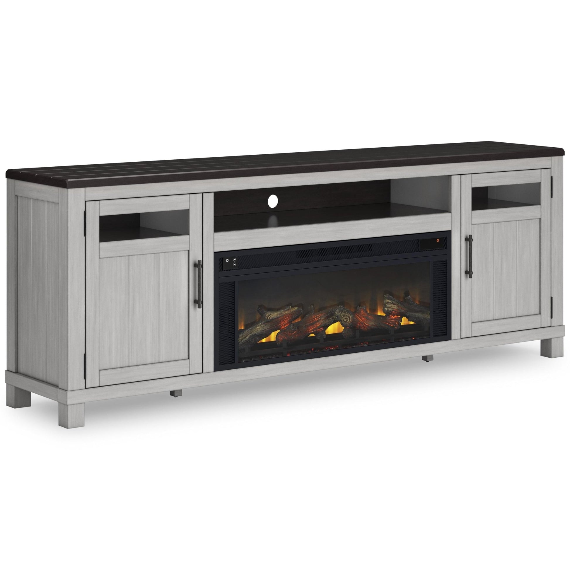 Signature Design by Ashley Darborn W796W1 88" TV Stand with Electric Fireplace - American Furniture of Slidell