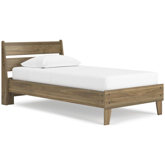 Signature Design by Ashley Deanlow EB1866B1 Twin Platform Panel Bed - American Furniture of Slidell
