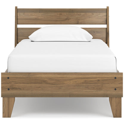 Signature Design by Ashley Deanlow EB1866B1 Twin Platform Panel Bed - American Furniture of Slidell