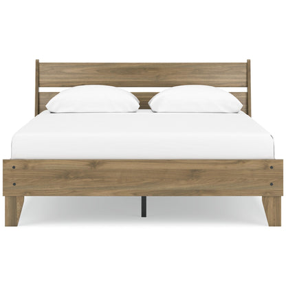 Signature Design by Ashley Deanlow EB1866B3 Queen Platform Panel Bed - American Furniture of Slidell