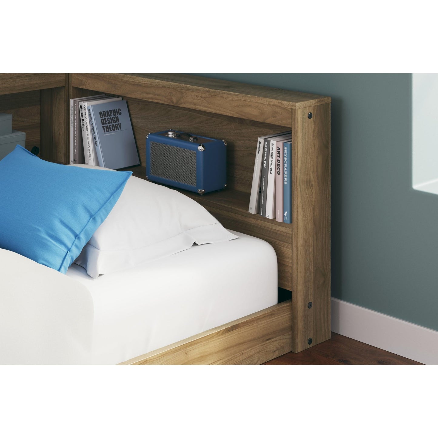 Signature Design by Ashley Deanlow EB1866B4 Twin Bookcase Storage Bed - American Furniture of Slidell