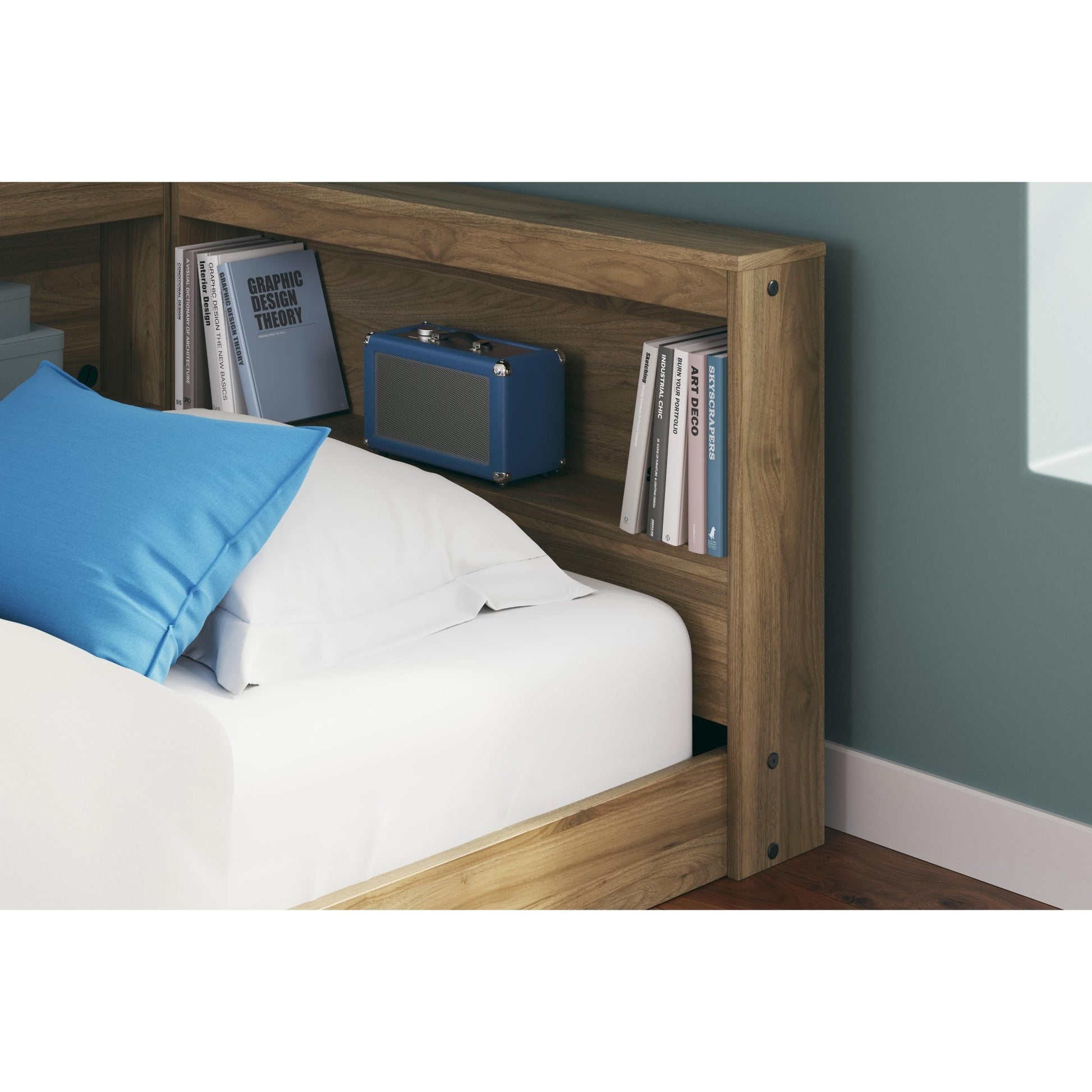 Signature Design by Ashley Deanlow EB1866B4 Twin Bookcase Storage Bed - American Furniture of Slidell