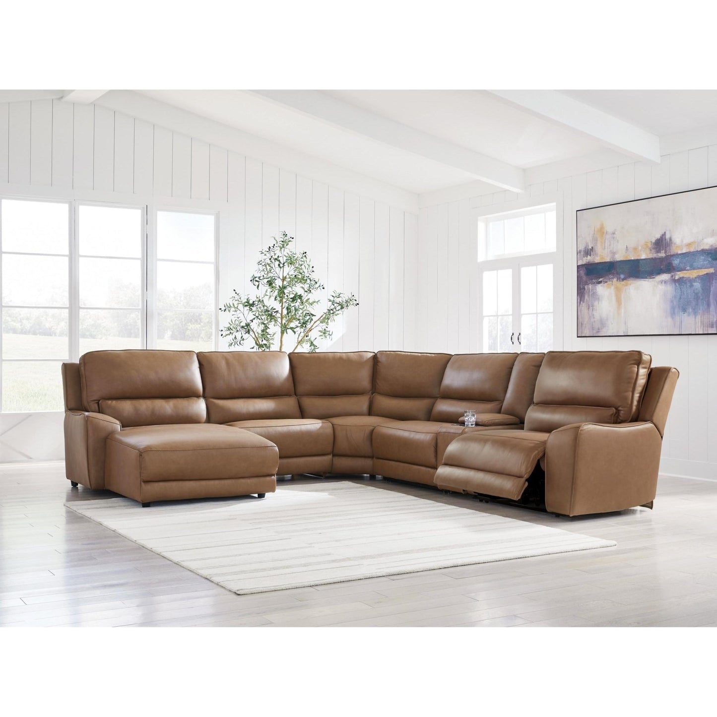 Signature Design by Ashley DeepWakes PCU62606S19 6 pc Power Reclining Sectional with Chaise - American Furniture of Slidell