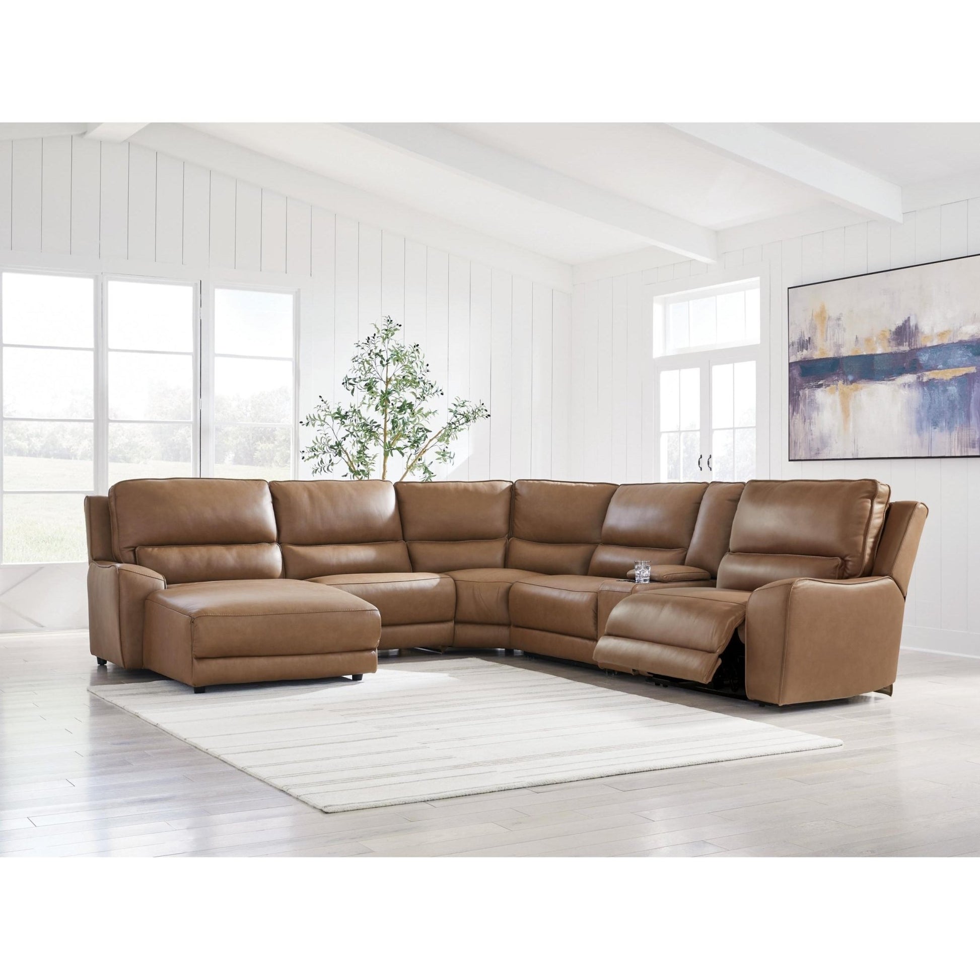 Signature Design by Ashley DeepWakes PCU62606S19 6 pc Power Reclining Sectional with Chaise - American Furniture of Slidell