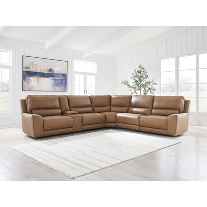 Signature Design by Ashley DeepWakes PCU62606S36 6 pc Reclining Sectional with Storage Console - American Furniture of Slidell