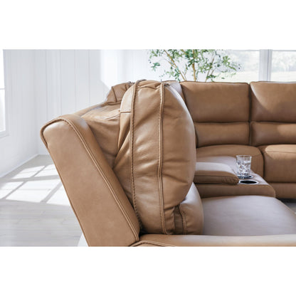 Signature Design by Ashley DeepWakes PCU62606S36 6 pc Reclining Sectional with Storage Console - American Furniture of Slidell