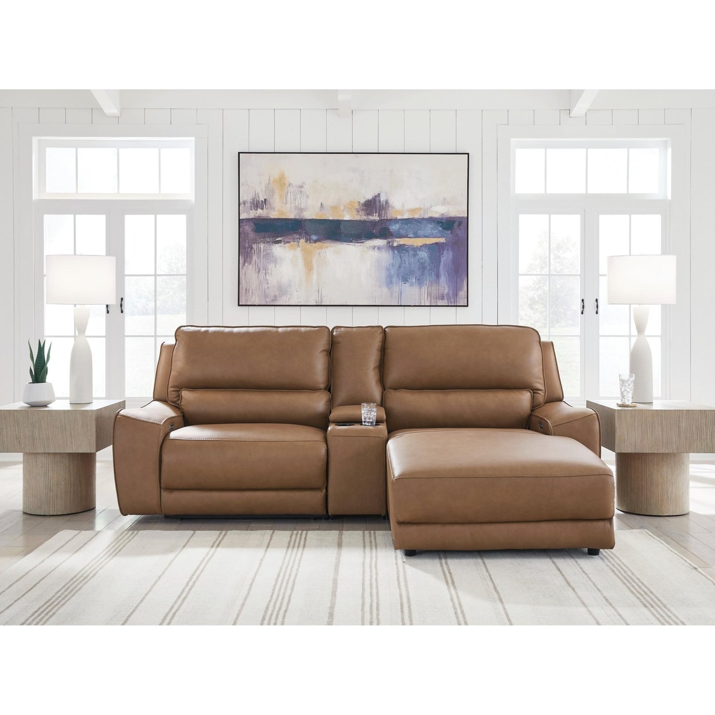 Signature Design by Ashley DeepWakes PCU62606S4 3 pc Power Reclining Sectional with Chaise - American Furniture of Slidell