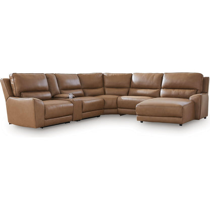 Signature Design by Ashley DeepWakes PCU62606S6 6 pc Power Reclining Sectional with Chaise - American Furniture of Slidell