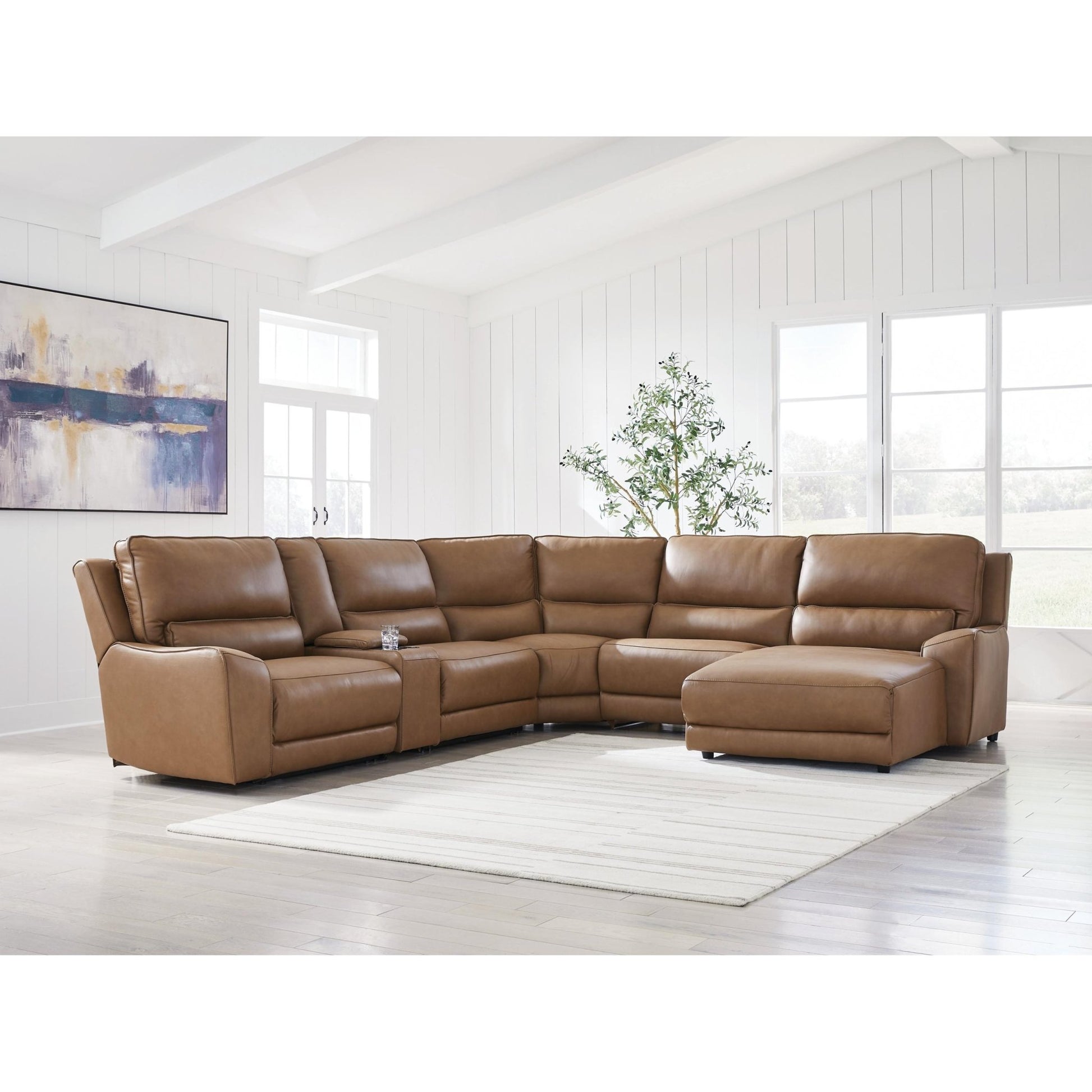 Signature Design by Ashley DeepWakes PCU62606S6 6 pc Power Reclining Sectional with Chaise - American Furniture of Slidell