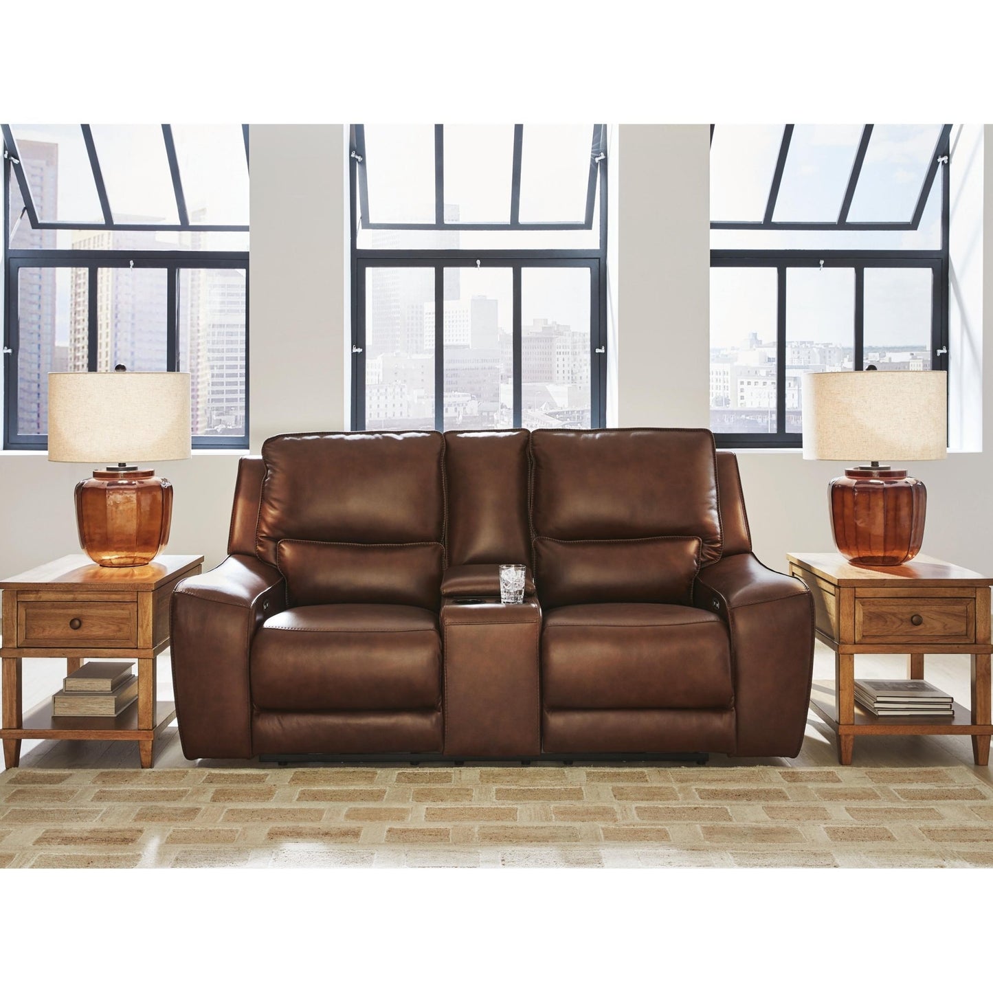 Signature Design by Ashley DeepWakes PCU6260718 Power Reclining Loveseat with Console and Adjustable Headrest - American Furniture of Slidell