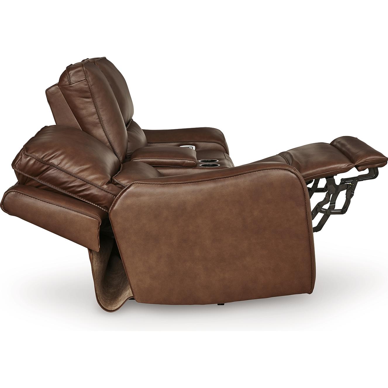 Signature Design by Ashley DeepWakes PCU6260718 Power Reclining Loveseat with Console and Adjustable Headrest - American Furniture of Slidell
