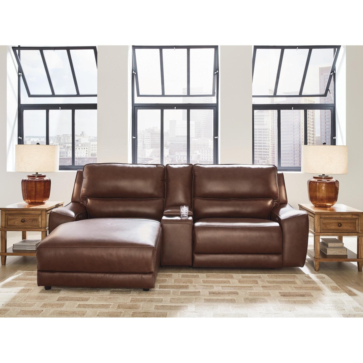 Signature Design by Ashley DeepWakes PCU62607S17 3 pc Power Reclining Sectional with Chaise - American Furniture of Slidell