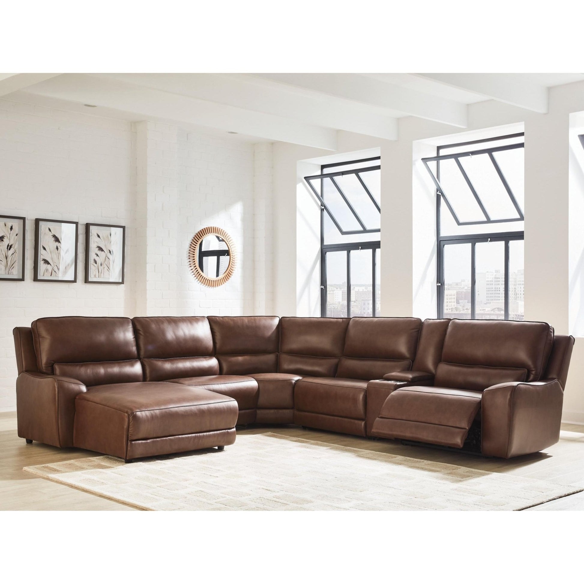 Signature Design by Ashley DeepWakes PCU62607S19 6 pc Power Reclining Sectional with Chaise - American Furniture of Slidell