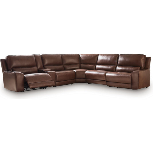 Signature Design by Ashley DeepWakes PCU62607S36 6 pc Reclining Sectional with Storage Console - American Furniture of Slidell
