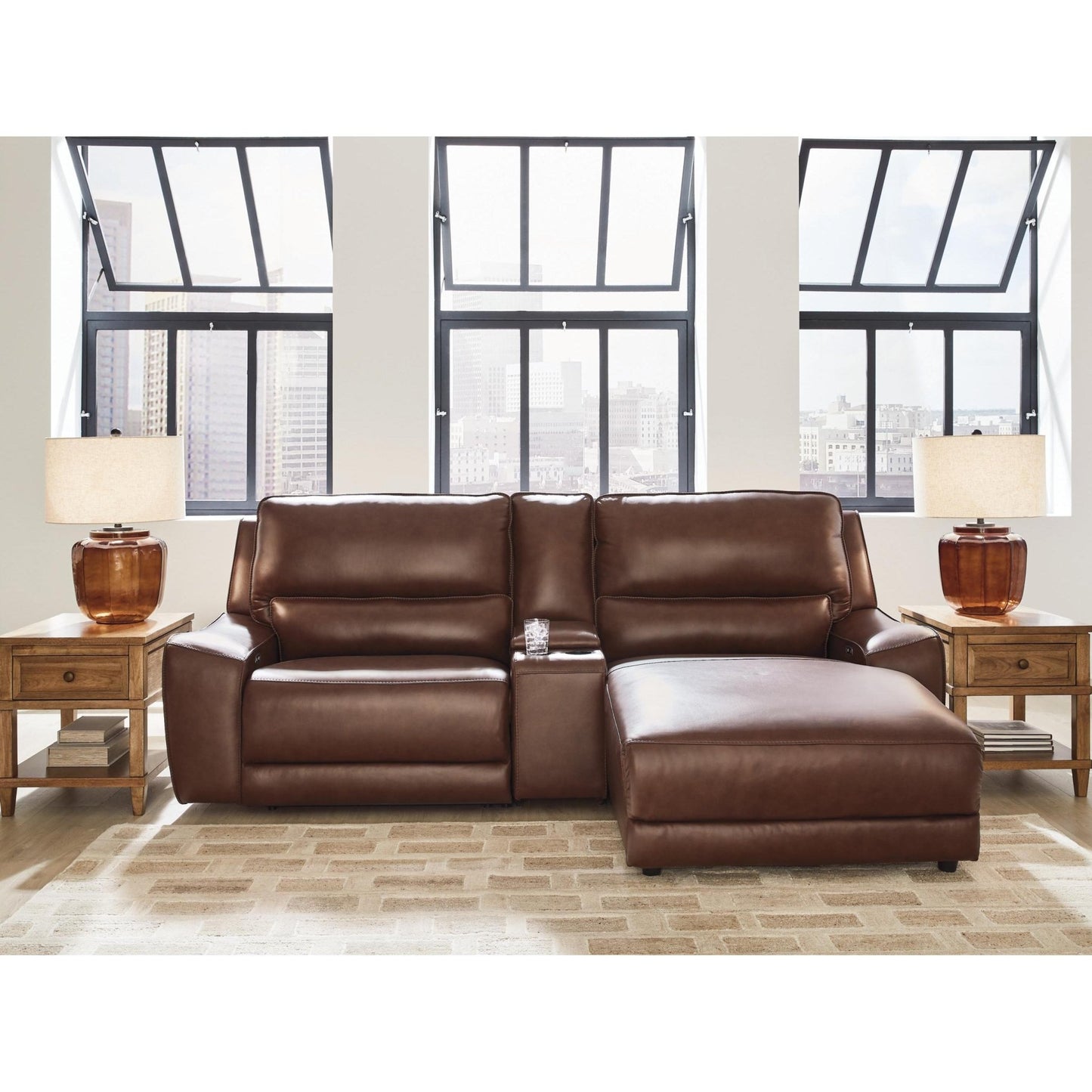 Signature Design by Ashley DeepWakes PCU62607S4 3 pc Power Reclining Sectional with Chaise - American Furniture of Slidell