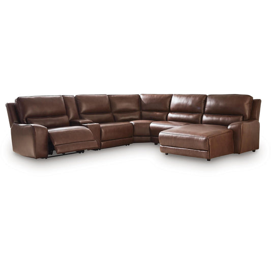 Signature Design by Ashley DeepWakes PCU62607S6 6 pc Power Reclining Sectional with Chaise - American Furniture of Slidell