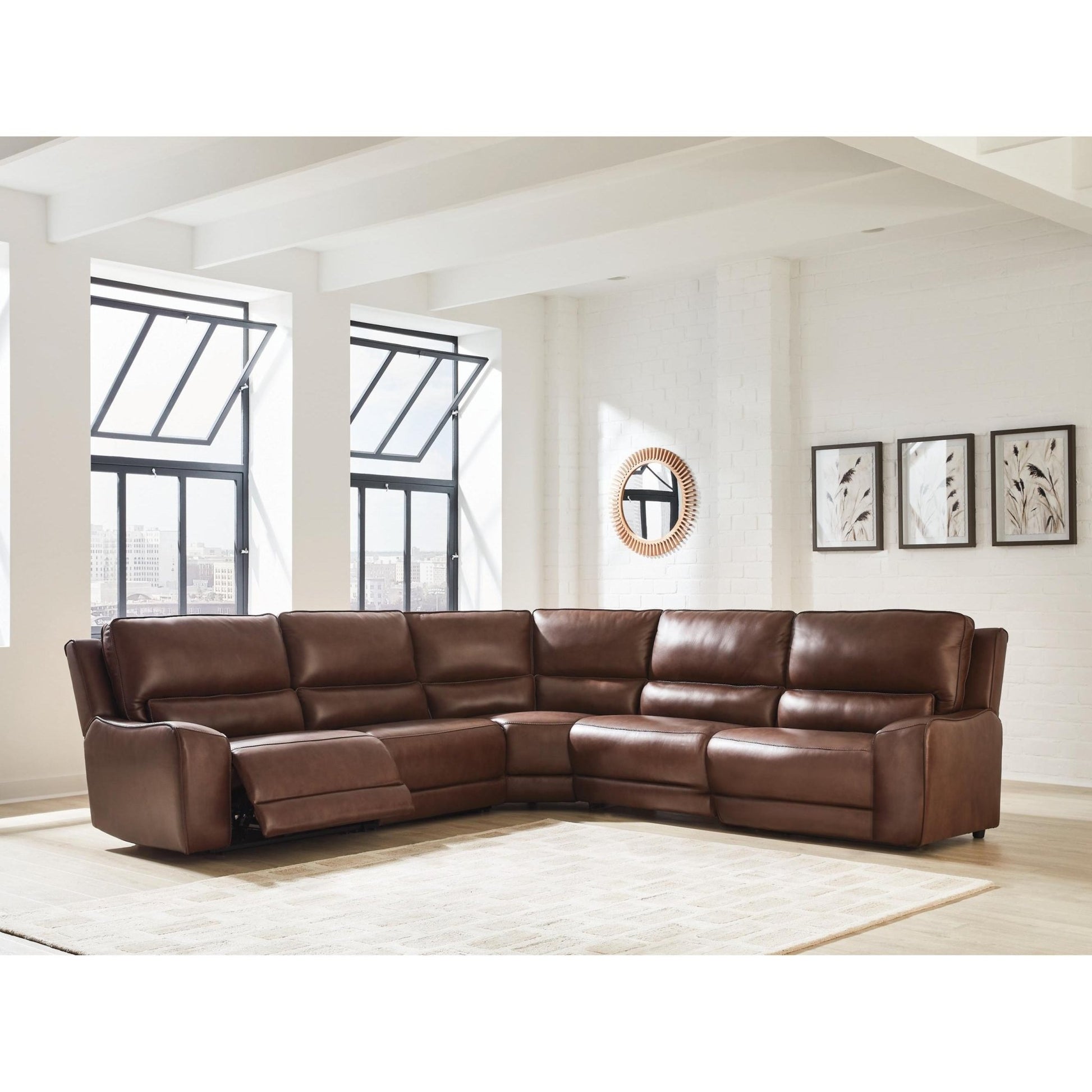 Signature Design by Ashley DeepWakes PCU62607S8 5 pc Power Reclining Sectional - American Furniture of Slidell