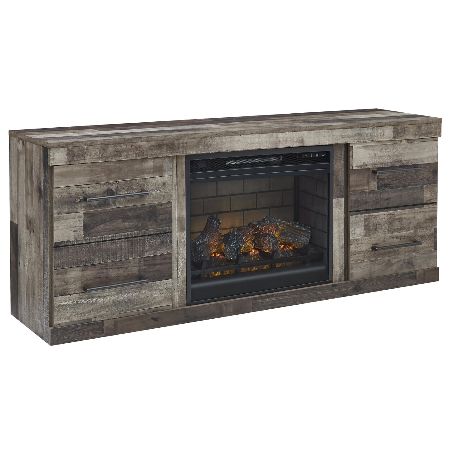 Signature Design by Ashley Derekson EW0200W7 TV Stand with Electric Fireplace - American Furniture of Slidell