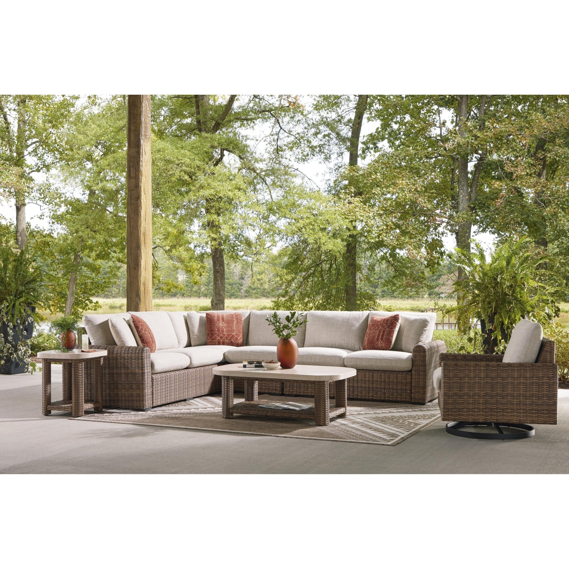 Signature Design by Ashley Dolan Creek PCP610 - 701 Rectangular Cocktail Table - American Furniture of Slidell