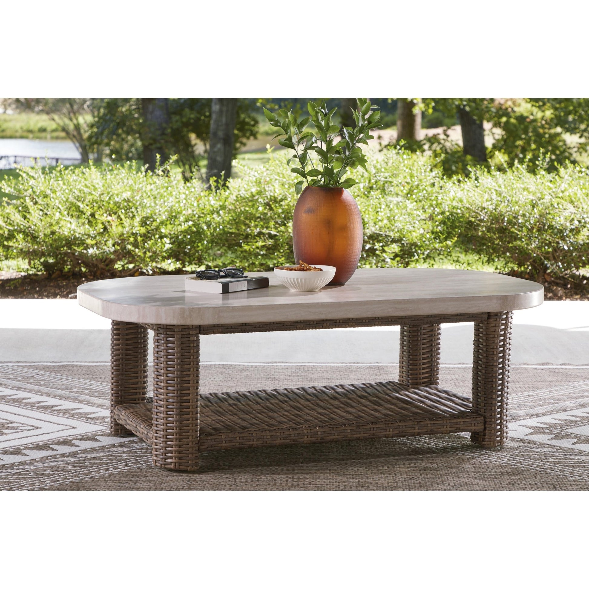 Signature Design by Ashley Dolan Creek PCP610 - 701 Rectangular Cocktail Table - American Furniture of Slidell
