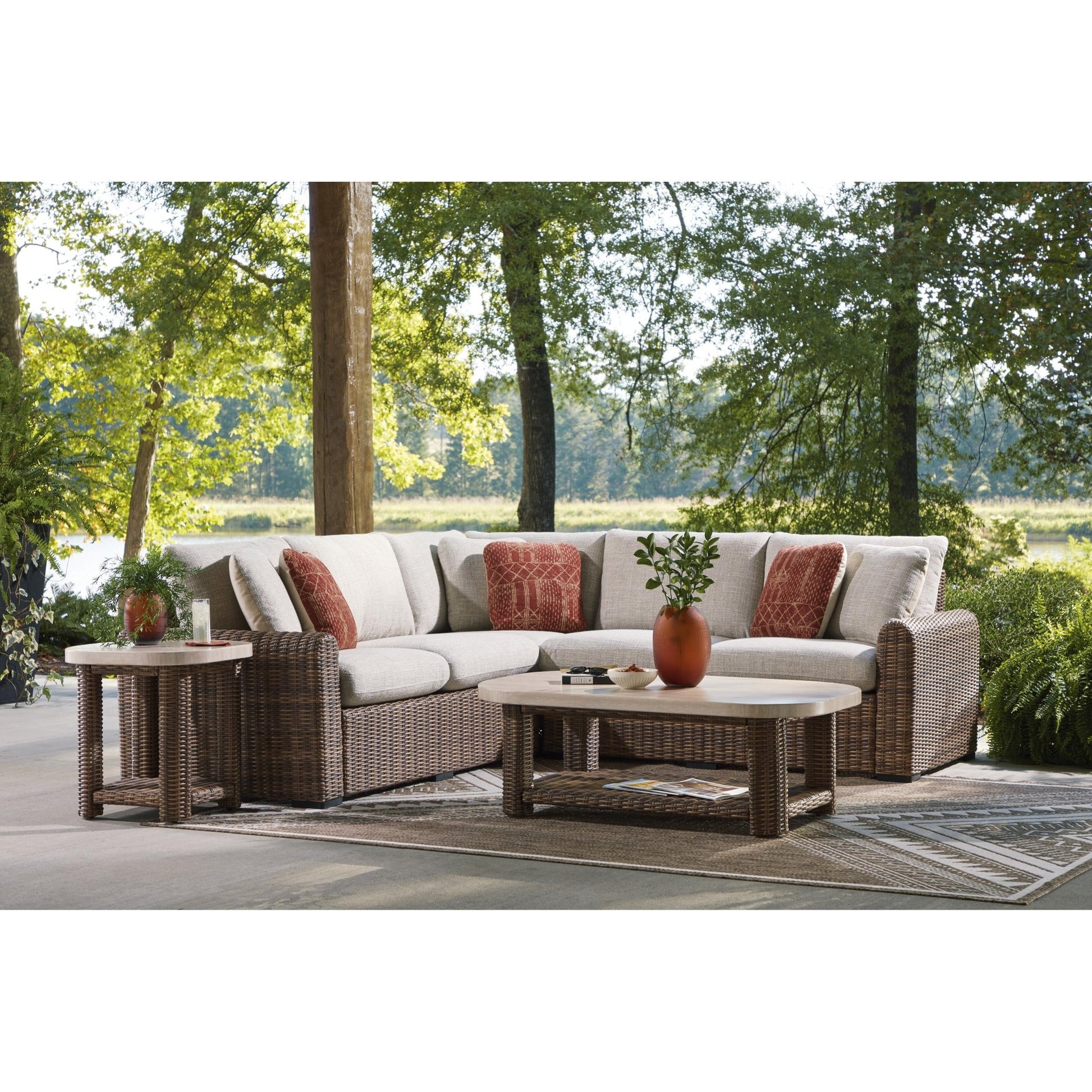 Signature Design by Ashley Dolan Creek PCP610 - 701 Rectangular Cocktail Table - American Furniture of Slidell