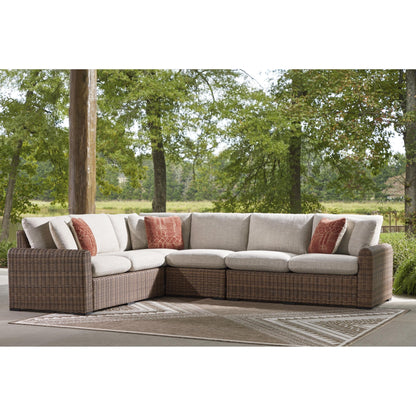 Signature Design by Ashley Dolan Creek PCP610P2 4 pc Outdoor Sectional - American Furniture of Slidell