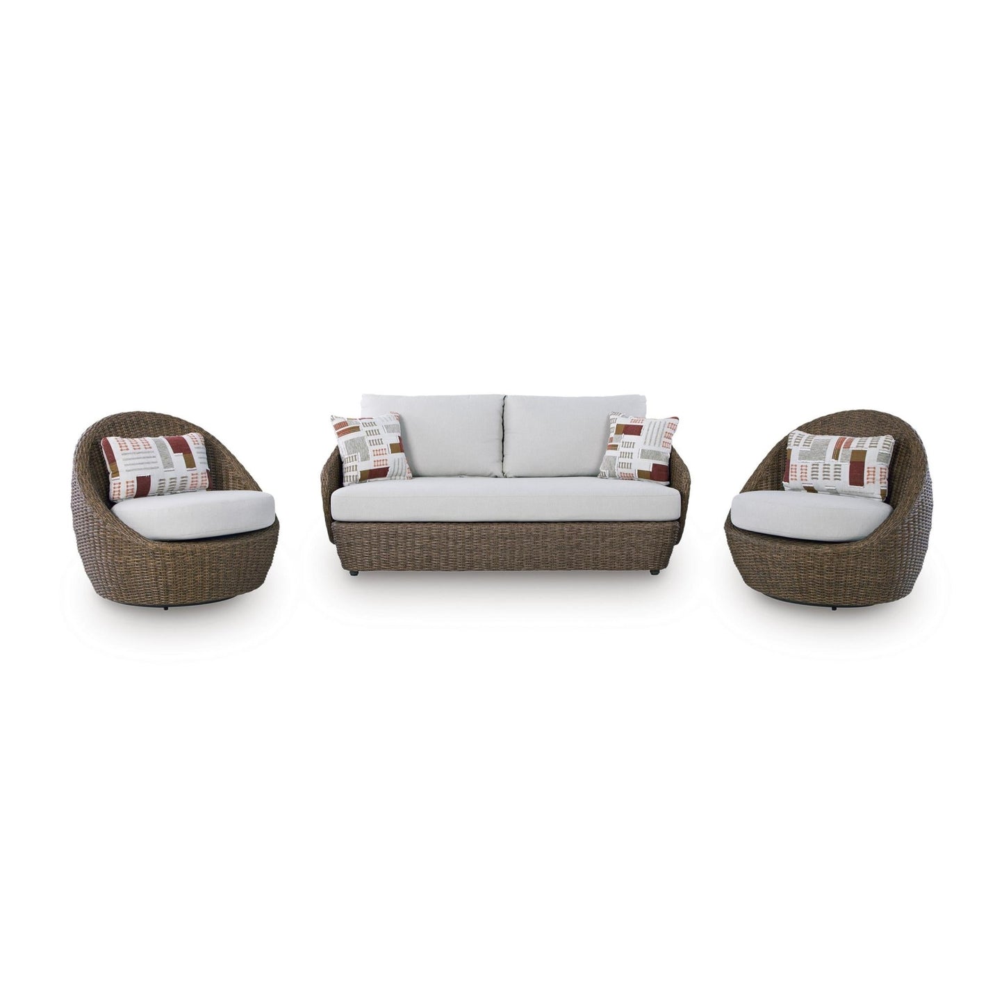 Signature Design by Ashley Double Point PCP503 - 070 Love/Swivel Chairs Set - American Furniture of Slidell