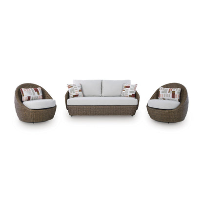 Signature Design by Ashley Double Point PCP503 - 070 Love/Swivel Chairs Set - American Furniture of Slidell