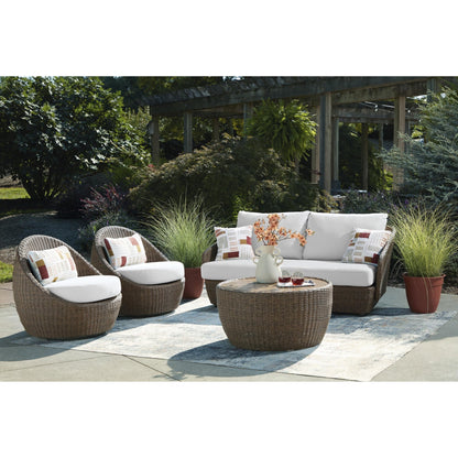Signature Design by Ashley Double Point PCP503 - 070 Love/Swivel Chairs Set - American Furniture of Slidell