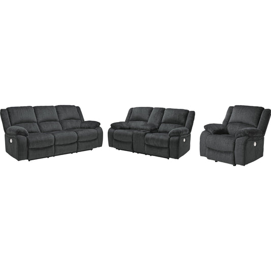 Signature Design by Ashley Draycoll 76504U5 3 pc Power Reclining Living Room Set - American Furniture of Slidell