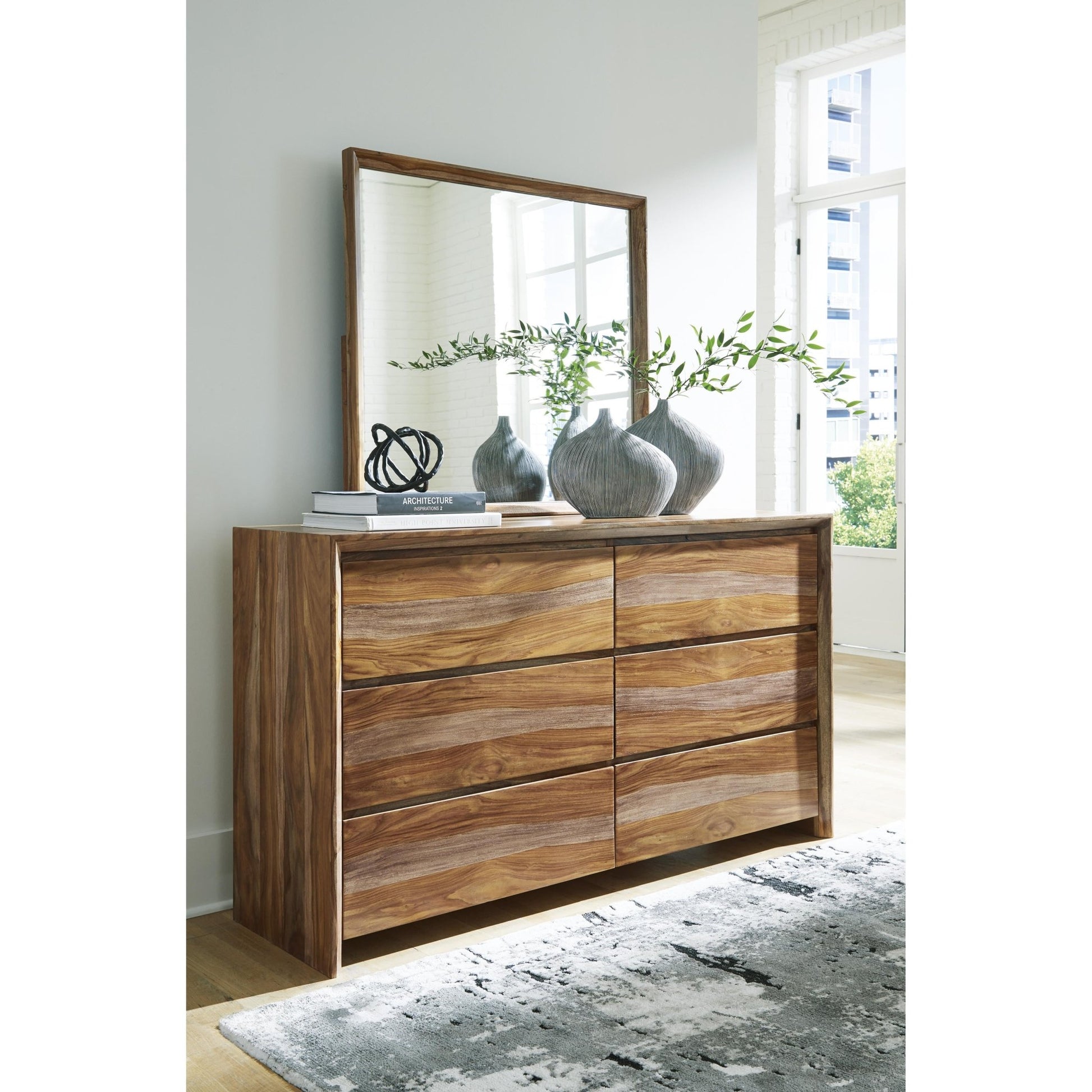 Signature Design by Ashley Dressonni B790B1 Dresser and Mirror - American Furniture of Slidell