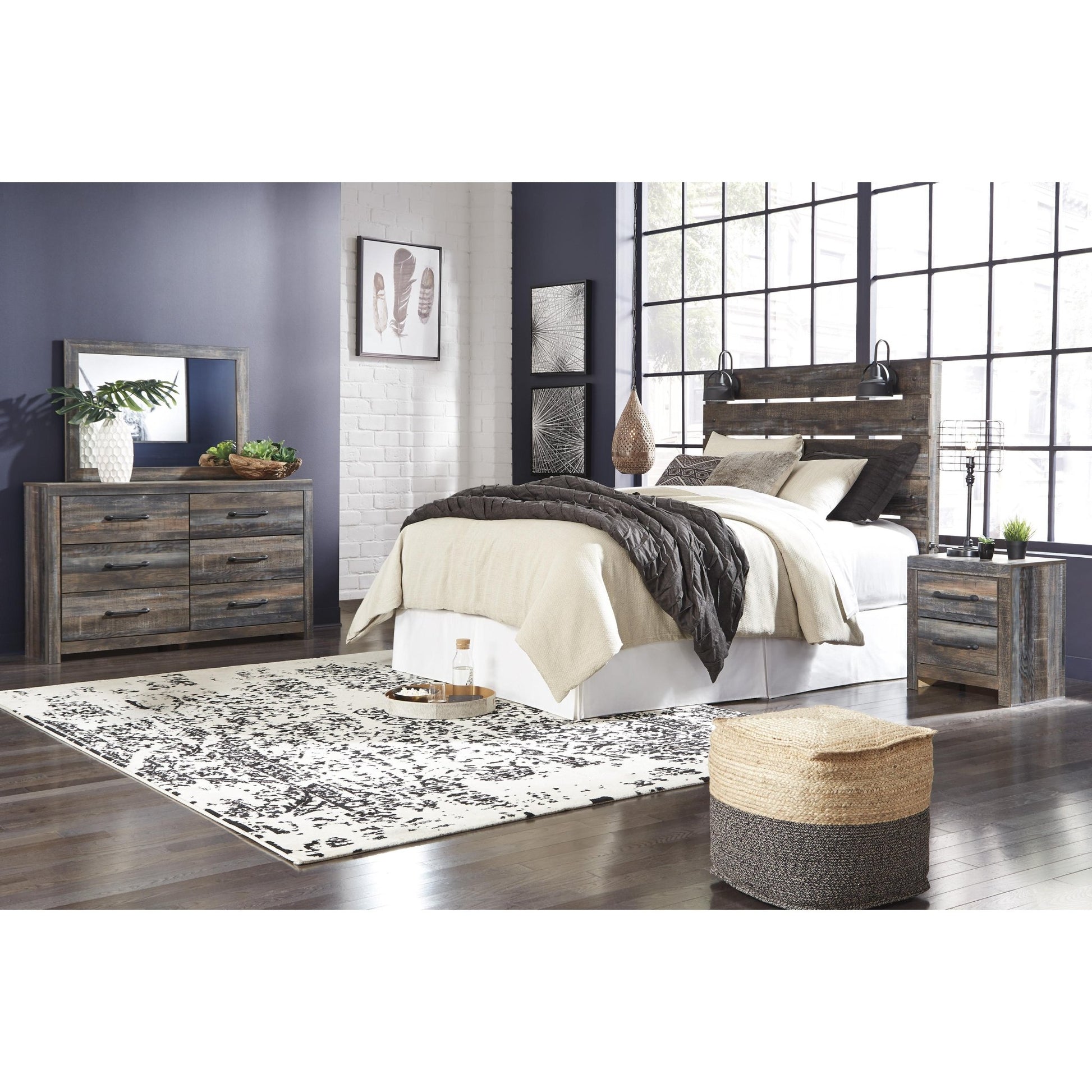 Signature Design by Ashley Drystan B211 - 57 Queen Panel Headboard - American Furniture of Slidell