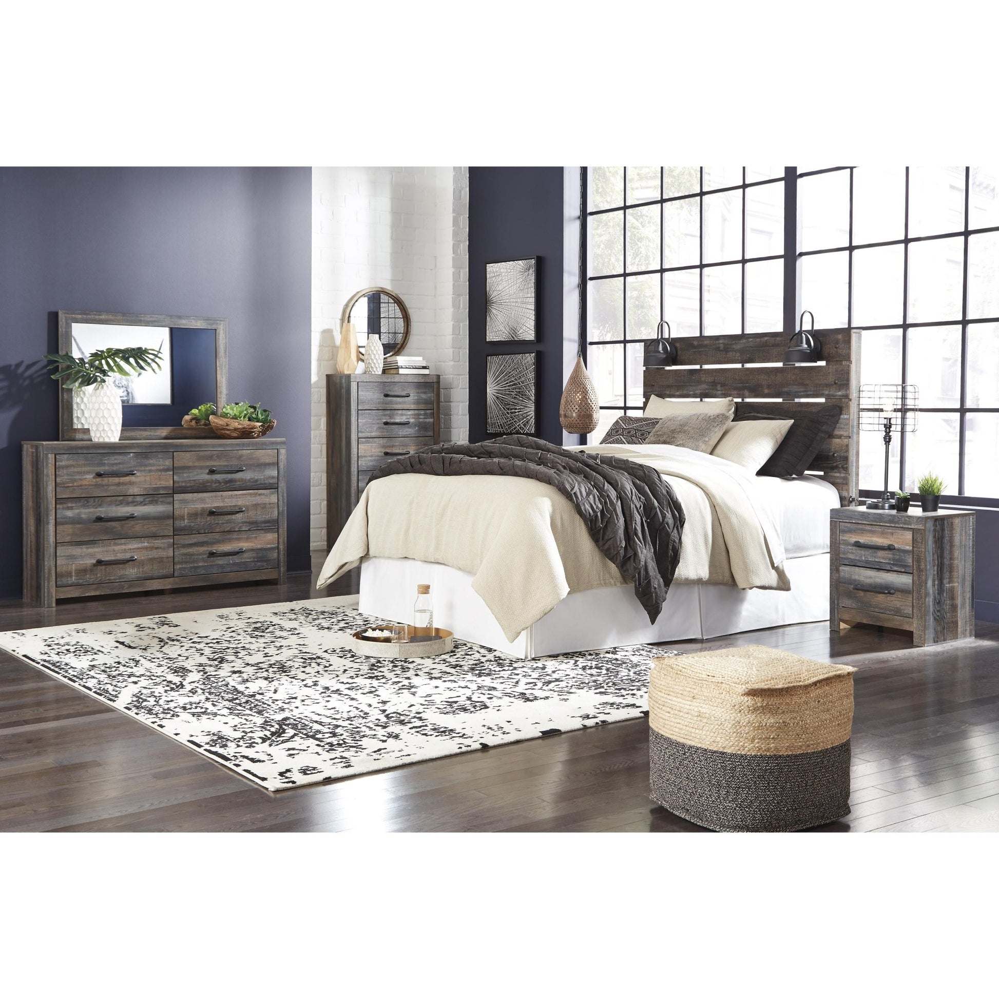 Signature Design by Ashley Drystan B211 - 57 Queen Panel Headboard - American Furniture of Slidell