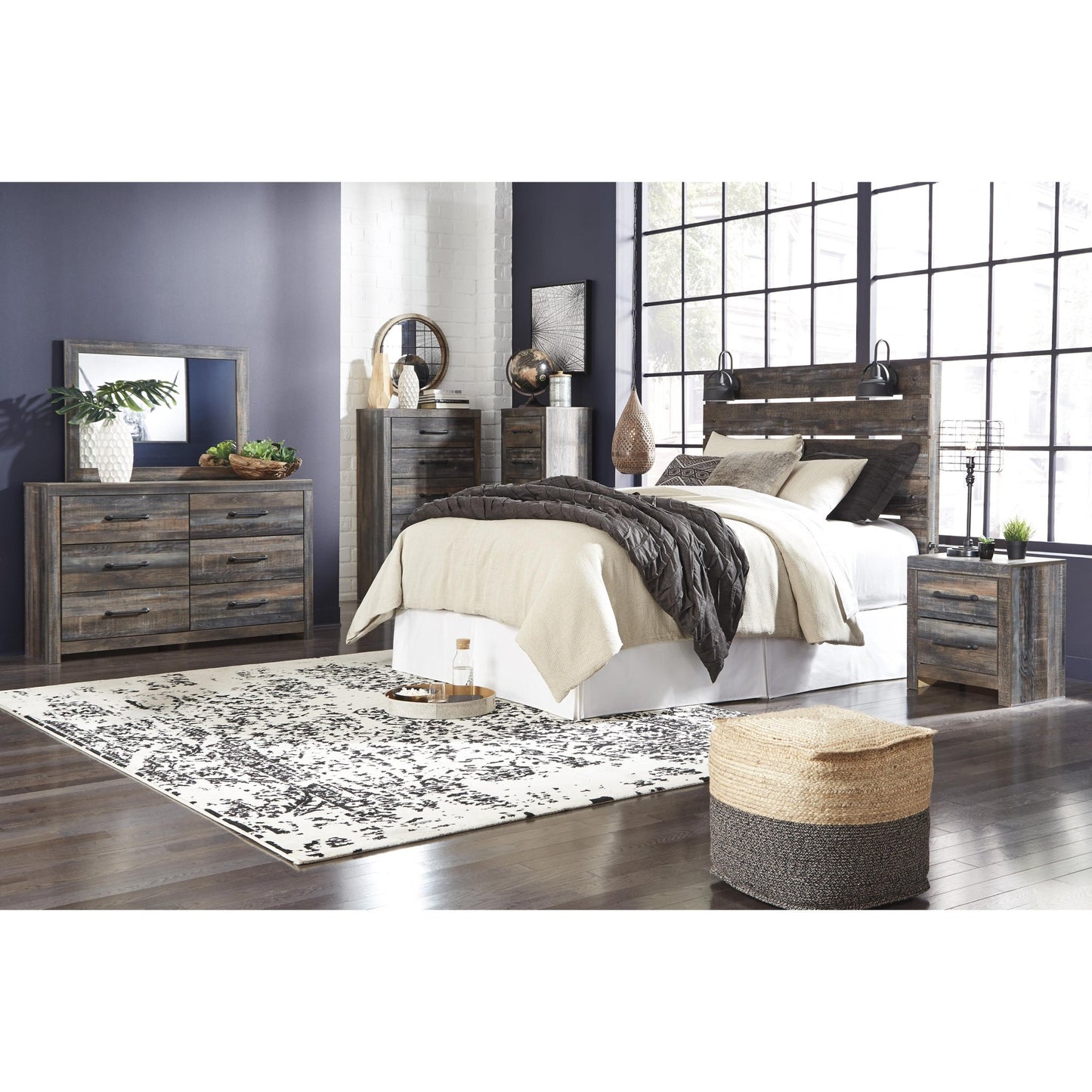 Signature Design by Ashley Drystan B211 - 57 Queen Panel Headboard - American Furniture of Slidell