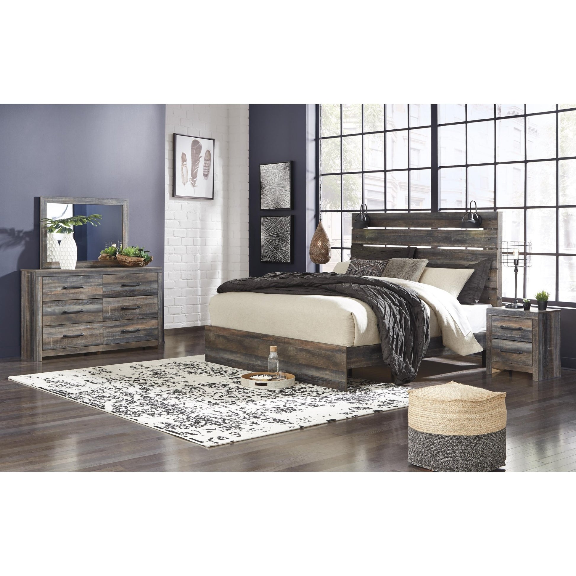 Signature Design by Ashley Drystan B211 - 58 King Panel Headboard - American Furniture of Slidell