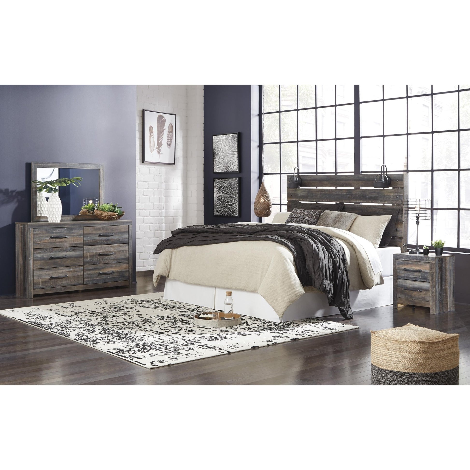 Signature Design by Ashley Drystan B211 - 58 King Panel Headboard - American Furniture of Slidell
