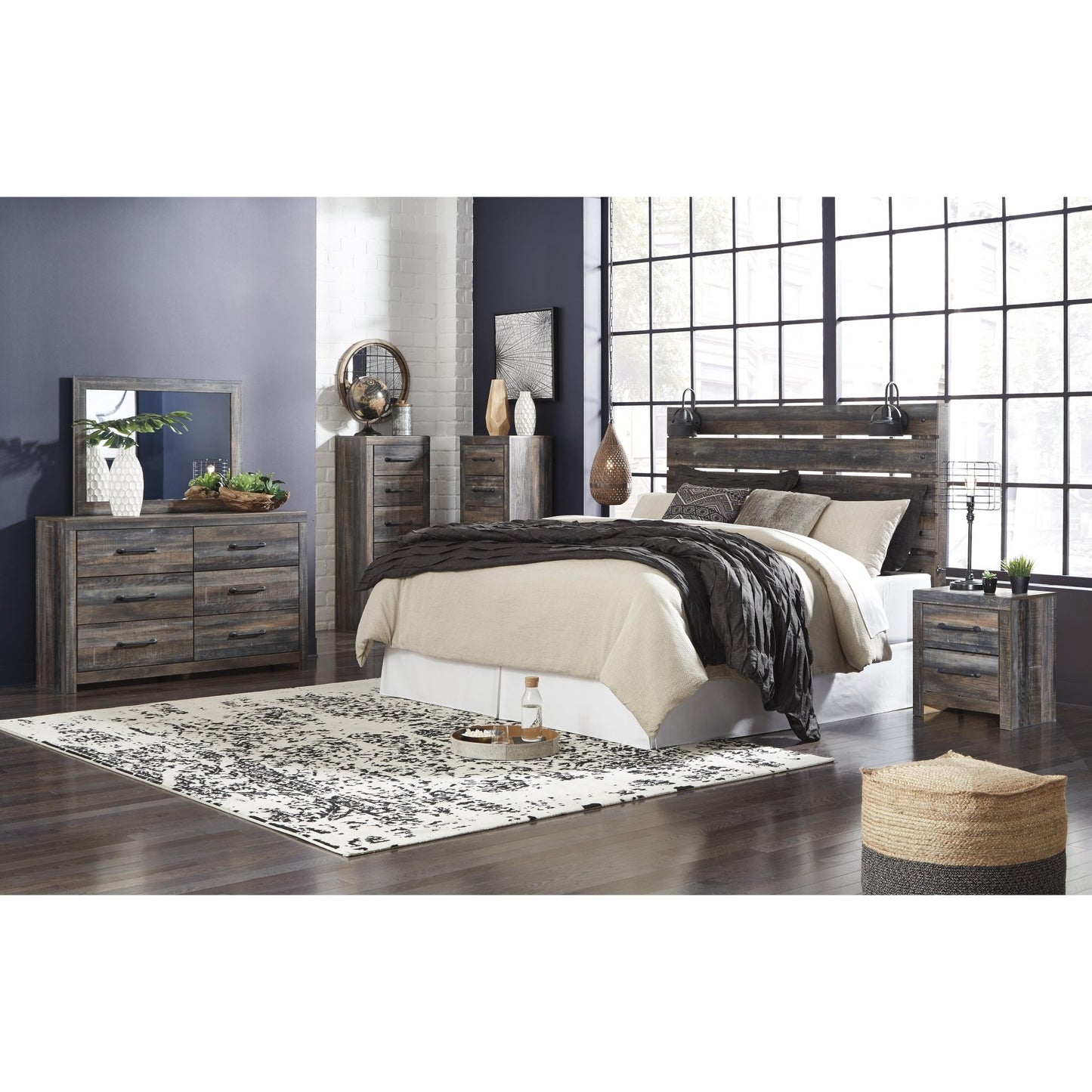 Signature Design by Ashley Drystan B211 - 58 King Panel Headboard - American Furniture of Slidell