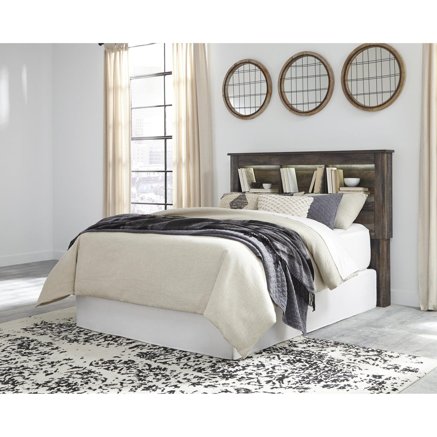 Signature Design by Ashley Drystan B211 - 65 Queen Bookcase Headboard - American Furniture of Slidell